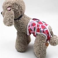 Short physiologique pour chien de compagnie couches pour chiots pantalons culottes respirantes sous-vêtements sanitaires pour animaux de compagnie slips couches élastiques miniinthebox