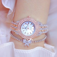 SK Montres à quartz pour Femme Analogique Quartz Tendance Paillettes Luxe Etincelant Mode Diamant Acier Inoxydable Acier Inoxydable Créatif miniinthebox
