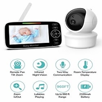 SM43C Moniteurs Bébé 1080P HD Ampoule Wi-Fi Détection de présence Accès à Distance Prêt à l