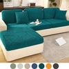 Stretch canapé siège housse de coussin housse élastique canapé fauteuil causeuse 4 ou 3 places gris uni solide doux durable lavable miniinthebox