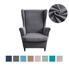 stretch housse de chaise à oreilles avec housse de siège spandex housses de canapé wingback fauteuil couvre solide meubles protecteur pour salon strandmon couverture de chaise miniinthebox