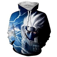 Sweat-shirt à capuche imprimé naruto 3d pour homme avec poche kangourou (couleur 11,  xxl / us xl) miniinthebox