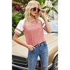 T shirt Tee Femme Décontractée Fin de semaine Bloc de couleur Manches Courtes Col Rond basique Vert Blanche Noir Hauts Standard S miniinthebox