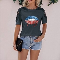 T shirt Tee Femme Décontractée Fin de semaine Jour de l