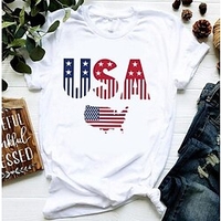 T shirt Tee Femme Décontractée Fin de semaine Jour de l