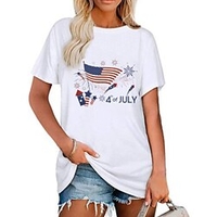 T shirt Tee Femme Décontractée Fin de semaine Jour de l