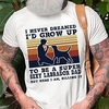 T shirt Tee Homme Estampage à chaud Bande dessinée Graphic Lettre Col Ras du Cou Imprimer Manches Courtes Plein Air Décontractée du"idien Standard Mélange de Coton basique Mode Classique miniinthebox