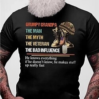 T shirt Tee Homme Estampage à chaud Graphic Chaussures Lettre Col Ras du Cou Imprimer Manches Courtes Plein Air Décontractée du"idien Standard Mélange de Coton basique Mode Classique miniinthebox