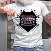 T shirt Tee Homme Estampage à chaud Graphic Lettre Col Ras du Cou Imprimer Manches Courtes Décontractée du"idien Extérieur Standard Mélange de Coton Mode Rétro Vintage Designer miniinthebox