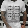 T shirt Tee Homme Estampage à chaud Graphic Lettre Col Ras du Cou Imprimer Manches Courtes Décontractée du"idien Extérieur Standard Mélange de Coton Mode Rétro Vintage Designer miniinthebox