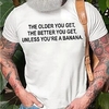 T shirt Tee Homme Estampage à chaud Graphic Lettre Col Ras du Cou Imprimer Manches Courtes Plein Air Décontractée du"idien Standard Mélange de Coton basique Mode Classique miniinthebox
