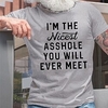 T shirt Tee Homme Estampage à chaud Graphic Lettre Col Ras du Cou Imprimer Manches Courtes Plein Air Décontractée du"idien Standard Mélange de Coton basique Mode Classique miniinthebox