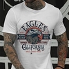 T shirt Tee Homme Estampage à chaud Graphic Oiseau Col Ras du Cou Imprimer Manches Courtes Décontractée du"idien Extérieur Standard Mélange de Coton Mode Rétro Vintage Designer miniinthebox