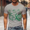 T shirt Tee Homme Unisexe 3D effet Abstrait Imprimés Photos Col Ras du Cou Imprimer Manches Courtes Plein Air du"idien Vacances Standard Polyester Design Décontractée Grand et grand / Eté miniinthebox