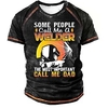 T shirt Tee Homme Unisexe 3D effet Bande dessinée Imprimés Photos Lettre Col Ras du Cou Imprimer Manches Courtes Plein Air du"idien Vacances Standard Polyester Décontractée Designer Grand et grand miniinthebox