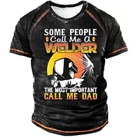 T shirt Tee Homme Unisexe 3D effet Bande dessinée Imprimés Photos Lettre Col Ras du Cou Imprimer Manches Courtes Plein Air du"idien Vacances Standard Polyester Décontractée Designer Grand et grand miniinthebox