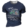 T shirt Tee Homme Unisexe 3D effet Graphic Automatique Col Ras du Cou Imprimer Manches Courtes Plein Air du"idien Vacances Standard Polyester Design Décontractée Grand et grand / Eté miniinthebox