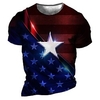 T shirt Tee Homme Unisexe 3D effet Graphic Etoile Col Ras du Cou Imprimer Manches Courtes Plein Air du"idien Vacances Standard Polyester Design Décontractée Rétro Vintage / Eté miniinthebox