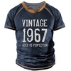 T shirt Tee Homme Unisexe 3D effet Graphic Lettre Col Ras du Cou Imprimer Manches Courtes Plein Air du"idien Vacances Standard Polyester Design Casual Grand et grand / Eté / Eté miniinthebox