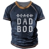 T shirt Tee Homme Unisexe 3D effet Graphic Lettre Col Ras du Cou Imprimer Manches Courtes Plein Air du"idien Vacances Standard Polyester Design Décontractée Grand et grand / Eté miniinthebox