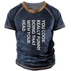 T shirt Tee Homme Unisexe 3D effet Graphic Lettre Col Ras du Cou Imprimer Manches Courtes Plein Air du"idien Vacances Standard Polyester Design Décontractée Grand et grand / Eté miniinthebox