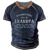 T shirt Tee Homme Unisexe 3D effet Graphic Lettre Col Ras du Cou Imprimer Manches Courtes Plein Air du"idien Vacances Standard Polyester Design Décontractée Grand et grand / Eté miniinthebox