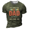 T shirt Tee Homme Unisexe 3D effet Graphic Lettre Col Ras du Cou Imprimer Manches Courtes Plein Air du"idien Vacances Standard Polyester Design Décontractée Rétro Vintage / Eté miniinthebox