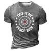 T shirt Tee Homme Unisexe 3D effet Graphic Lettre Col Ras du Cou Imprimer Manches Courtes Plein Air du"idien Vacances Standard Polyester Design Décontractée Rétro Vintage / Eté miniinthebox