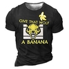 T shirt Tee Homme Unisexe 3D effet Graphic Loup Lettre Col Ras du Cou Imprimer Manches Courtes Plein Air du"idien Vacances Standard Polyester Design Décontractée Rétro Vintage / Eté miniinthebox