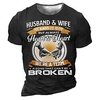 T shirt Tee Homme Unisexe 3D effet Graphic mains Lettre Col Ras du Cou Imprimer Manches Courtes Plein Air du"idien Vacances Standard Polyester Design Décontractée Rétro Vintage / Eté miniinthebox