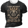 T shirt Tee Homme Unisexe 3D effet Graphic Verre de vin Lettre Col Ras du Cou Imprimer Manches Courtes Plein Air du"idien Vacances Standard Polyester Design Décontractée Rétro Vintage / Eté miniinthebox