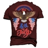 T shirt Tee Homme Unisexe 3D effet Imprimés Photos Aigle Col Ras du Cou Imprimer Manches Courtes Plein Air du"idien Vacances Standard Polyester Décontractée Rétro Vintage Designer miniinthebox