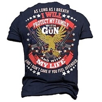 T shirt Tee Homme Unisexe 3D effet Imprimés Photos Aigle Col Ras du Cou Imprimer Manches Courtes Plein Air du"idien Vacances Standard Polyester Décontractée Rétro Vintage Designer miniinthebox