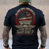 T shirt Tee Homme Unisexe 3D effet Imprimés Photos Aigle Drapeau National Col Ras du Cou Imprimer Manches Courtes Plein Air du"idien Vacances Standard Polyester Décontractée Designer Grand et miniinthebox