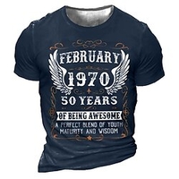 T shirt Tee Homme Unisexe 3D effet Imprimés Photos Ailes Lettre Col Ras du Cou Imprimer Manches Courtes Plein Air du"idien Vacances Standard Polyester Décontractée Designer Grand et grand miniinthebox