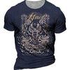 T shirt Tee Homme Unisexe 3D effet Imprimés Photos Animal Col Ras du Cou Imprimer Manches Courtes Plein Air du"idien Vacances Standard Polyester Décontractée Rétro Vintage Designer miniinthebox