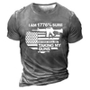T shirt Tee Homme Unisexe 3D effet Imprimés Photos Arme Drapeau National Col Ras du Cou Imprimer Manches Courtes Plein Air du"idien Vacances Standard Polyester Décontractée Designer Grand et grand miniinthebox