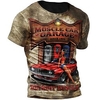 T shirt Tee Homme Unisexe 3D effet Imprimés Photos Automatique Col Ras du Cou Imprimer Manches Courtes Plein Air du"idien Vacances Standard Polyester Décontractée Rétro Vintage Designer miniinthebox