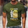 T shirt Tee Homme Unisexe 3D effet Imprimés Photos Bière Col Ras du Cou Imprimer Manches Courtes Plein Air du"idien Vacances Standard Polyester Décontractée Rétro Vintage Designer miniinthebox
