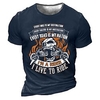 T shirt Tee Homme Unisexe 3D effet Imprimés Photos Crânes Col Ras du Cou Imprimer Manches Courtes Plein Air du"idien Vacances Standard Polyester Décontractée Designer Grand et grand miniinthebox