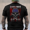 T shirt Tee Homme Unisexe 3D effet Imprimés Photos Crânes Col Ras du Cou Imprimer Manches Courtes Plein Air du"idien Vacances Standard Polyester Décontractée Designer Grand et grand miniinthebox