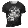 T shirt Tee Homme Unisexe 3D effet Imprimés Photos Crânes Col Ras du Cou Imprimer Manches Courtes Plein Air du"idien Vacances Standard Polyester Design Décontractée Rétro Vintage / Eté miniinthebox