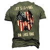 T shirt Tee Homme Unisexe 3D effet Imprimés Photos Drapeau National Animal Col Ras du Cou Imprimer Manches Courtes Plein Air du"idien Vacances Standard Polyester Design Décontractée Rétro Vintage miniinthebox
