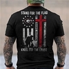 T shirt Tee Homme Unisexe 3D effet Imprimés Photos Drapeau National Col Ras du Cou Imprimer Manches Courtes Plein Air du"idien Vacances Standard Polyester Décontractée Rétro Vintage Designer miniinthebox