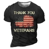 T shirt Tee Homme Unisexe 3D effet Imprimés Photos Drapeau National Lettre Col Ras du Cou Imprimer Manches Courtes Plein Air du"idien Vacances Standard Polyester Décontractée Designer Grand et miniinthebox