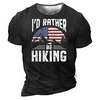 T shirt Tee Homme Unisexe 3D effet Imprimés Photos Drapeau National Lettre Col Ras du Cou Imprimer Manches Courtes Plein Air du"idien Vacances Standard Polyester Décontractée Rétro Vintage miniinthebox