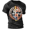 T shirt Tee Homme Unisexe 3D effet Imprimés Photos Humain Col Ras du Cou Imprimer Manches Courtes Plein Air du"idien Vacances Standard Polyester Décontractée Rétro Vintage Designer miniinthebox