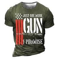 T shirt Tee Homme Unisexe 3D effet Imprimés Photos Lettre Col Ras du Cou Imprimer Manches Courtes Plein Air du"idien Vacances Standard Polyester Décontractée Designer Grand et grand miniinthebox