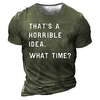 T shirt Tee Homme Unisexe 3D effet Imprimés Photos Lettre Col Ras du Cou Imprimer Manches Courtes Plein Air du"idien Vacances Standard Polyester Décontractée Designer Grand et grand miniinthebox