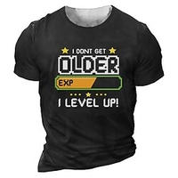T shirt Tee Homme Unisexe 3D effet Imprimés Photos Lettre Col Ras du Cou Imprimer Manches Courtes Plein Air du"idien Vacances Standard Polyester Décontractée Designer Grand et grand miniinthebox